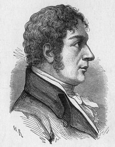 Porträtt av Francois (Francesco) Zambeccari (1756-1812), fransk aeronaute - i "" Album of Science; berömda forskare; Stora upptäckter””” 1896. av French School