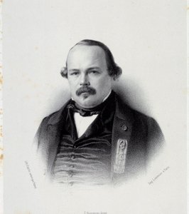 Porträtt av Francois Auguste Perrinon (1812-1861), Martinique deputerade Gravyr av 1800-talets Chartres, Musee des Beaux Arts av French School