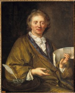 Porträtt av Francois Couperin (1668-1733), dit Couperin le Grand, fransk kompositör och organist. Anonym målning från 1600-talet. olja på duk, 90 x 73 cm. - Porträtt av Francois Couperin (1668-1733), känd som Couperin den store, fransk kompositör och av French School