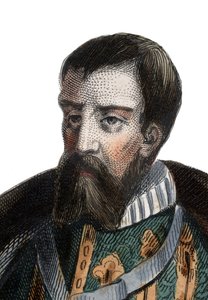Porträtt av Francois I de Lorraine (1519-1563), hertig av Guise, hertig av Aumale, fransk soldat och politiker. av French School