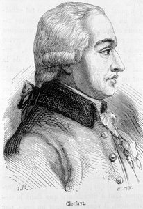 Porträtt av Francois de Croix Comte de Clerfayt (eller Clairfayt), österrikisk fältmarskalk (1733-1798) - i "" L