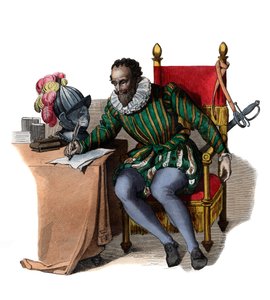 Porträtt av Francois de Malherbe (1555-1628), fransk poet, kritiker och översättare. av French School
