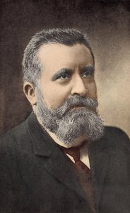 Porträtt av den franske politikern Jean Jaures (1859-1914) av French School