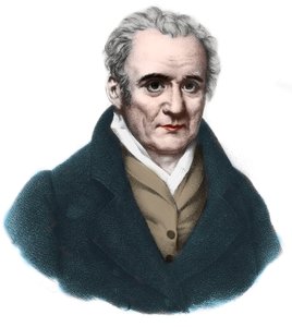 Porträtt av Gaspard Monge (1746-1818) greve av Peluse, fransk matematiker och fysiker. av French School
