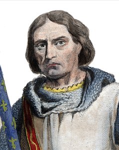 Porträtt av Gaucher V de Chastillon (ca 1249-1329), Frankrikes konstapel. av French School