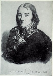 Porträtt av general Antoine Richepance (eller Richepanse) (1770-1803), till förmån för slaveri. Tryck från 1800-talets Chartres, Musee des Beaux Arts av French School