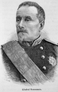 Porträtt av general Bonnemain - i "" Frankrikes historia"" av Henri Martin av French School
