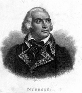 Porträtt av general Charles Pichegru (1761 - 1804) - i "" Revolution francaise"" av Thiers. 1800-talet av French School