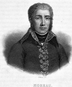 Porträtt av general Jean Victor (Jean-Victor) Moreau (1763-1813) - i "" Revolution francaise"" av Thiers av French School