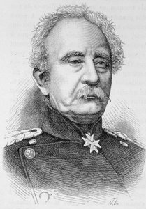 Porträtt av general Karl Friedrich Von Steinmetz, preussisk fältmarskalk (1796 - 1877) - i "" L