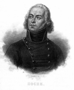 Porträtt av general Lazare Louis Hoche (1768 - 1797) - i "" Revolution francaise"" av Thiers. 1800-talet av French School