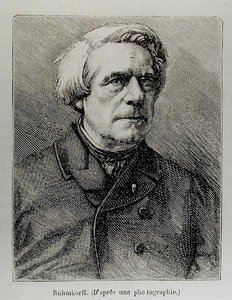 Porträtt av Heinrich Daniel Ruhmkorff (1803-77) av French School