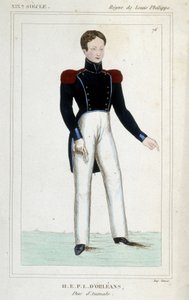 Porträtt av Henri Eugene Philippe Louis d