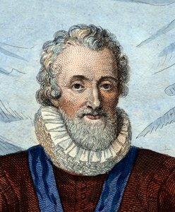 Porträtt av Henrik IV (1553-1610), kung av Frankrike. av French School