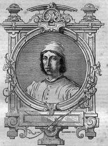 Porträtt av Herimar, abbot av Saint Denis av Reims (död 1070). Gravyr i "Historien om påvar-kungar-drottningar och kejsare genom århundradena" av Maurice Lachatre av French School