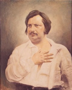 Portræt af Honore de Balzac (1799-1850) efter en svensk daguerreotypi