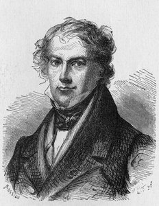 Porträtt av J. B. Biot (1774 - 1862), fransk fysiker - i "" Album de la Science; berömda vetenskapsmän; Stora upptäckter””” 1896. av French School