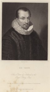 Porträtt av Jacques Auguste de Thou av French School