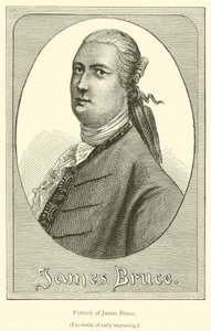 Porträtt av James Bruce (gravyr) av French School
