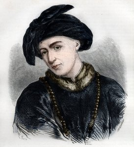 Porträtt av Jan Hus (eller Jean Huss av French School