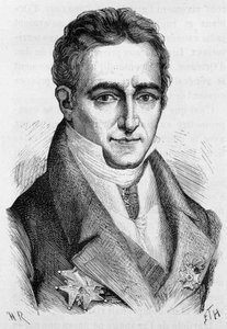 Porträtt av Jean Baptiste (Jean-Baptiste), greve av Villele, fransk politiker (1773 - 1854) - i "" L