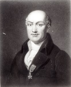 Porträtt av Jean Baptiste Joseph Delambre (1749-1822) av French School