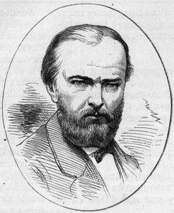 Porträtt av Jean Jacques Henner (1829-1905), fransk målare. Gravyr i "" Le Monde Illustré"" nr 890 av 2 maj 1874. av French School