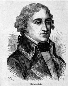 Porträtt av Jean Jacques Régis de Cambacérès, hertig av Parma, fransk jurist och politiker (1753-1824) - gravyr - i "" L