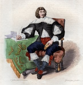 Porträtt av Jean Louis Guez de Balzac (1597-1654), fransk författare. av French School