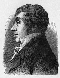 Porträtt av Jean Marie Joseph (Jean-Marie-Joseph) Coutelle (1748-1835), befälhavare för militära aerostiers under republiken - i "" Vetenskapens album; berömda vetenskapsmän; Stora upptäckter””” 1896 av French School