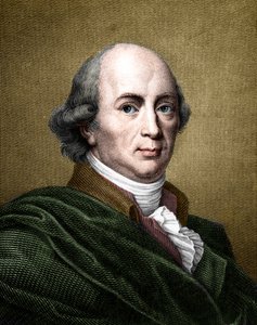 Porträtt av Johann Gottfried Herder (1744-1803) tysk filosof och författare. (senare färgläggning) av French School