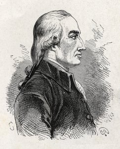 Porträtt av Joseph Black (1761 - 1799), brittisk fysiker och kemist (upptäckt av magnesia) - i "" Album of Science; berömda vetenskapsmän; Stora upptäckter””” 1896. av French School