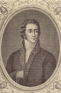 Porträtt av Joseph Fouche, hertig av Otranto (1763-1829) (gravyr) av French School