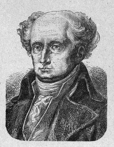 Porträtt av Joseph Jerome Simeon (1749-1842), fransk advokat och politiker Gravyr från 1889. Privat samling. av French School