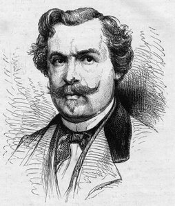 Porträtt av Jules de Goncourt (1830-1870), fransk författare. Gravyr i "" Le Monde Illustré"" nr 690 av 2 juli 1870. av French School