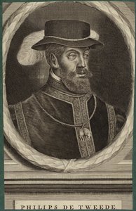 Porträtt av kung Filip II av Spanien av French School