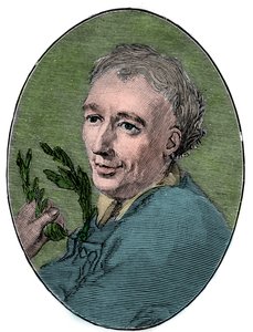 Porträtt av Laurence Eusden (1688-1730) engelsk poet. av French School
