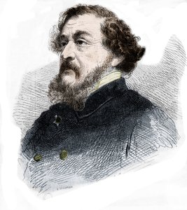 Porträtt av Leon Gozlan fransk journalist och romanförfattare (1803 - 1866). av French School
