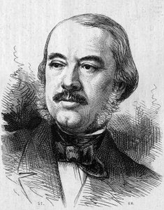 Porträtt av Leon Laya (1810-1872), fransk dramatiker. Gravyr i "" Le Monde Illustré"" nr 805 av 14 september 1872. av French School