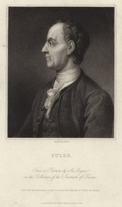 Porträtt av Leonhard Euler av French School