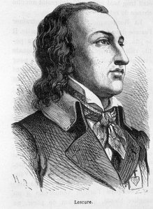 Porträtt av Lescure, Vendée-hövding (1766 - 1793) - i "" The History of France"" av Henri Martin av French School