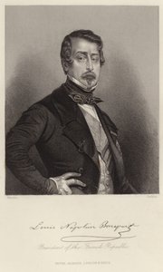 Porträtt av Louis-Napoleon Bonaparte av French School