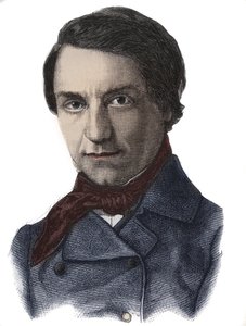 Porträtt av Louis Blanc, fransk politiker och historiker (1811 - 1882) av French School