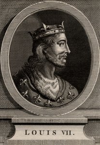 Porträtt av Ludvig VII av French School