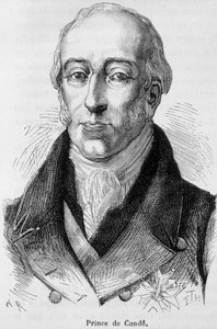 Porträtt av Louis V Joseph de Bourbon-Conde (1736-1818), åttonde prins av Conde, fransk krigsman i "" L