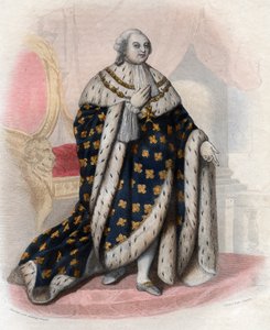Porträtt av Ludvig XVI av Frankrike (1754-1793), kung av Frankrike. av French School