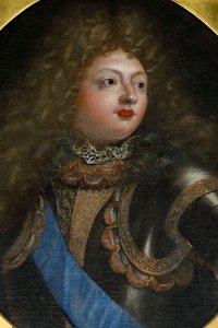 Porträtt av Louis le Dauphin (Delfinen Louis) av French School