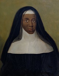Porträtt av Louise-Marie-Therese (1664-1732) Den svarta nunnan av Moret