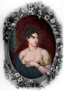 Porträtt av Marguerite Josephine Wiemer (Marguerite Georges) av French School