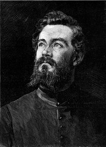 Porträtt av Michel Alexandre Debaize (Abbe Debaize) (1845-1879), fransk kyrkoman och resenär. Gravyr i "" Le Monde Illustré"" nr 1194 av 14 februari 1880. av French School